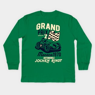 1970 Racing Car Grand Prix of Monaco Kids Long Sleeve T-Shirt